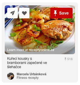 pinterest špendlík tlačítko