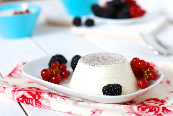 panna cotta s vanilkou